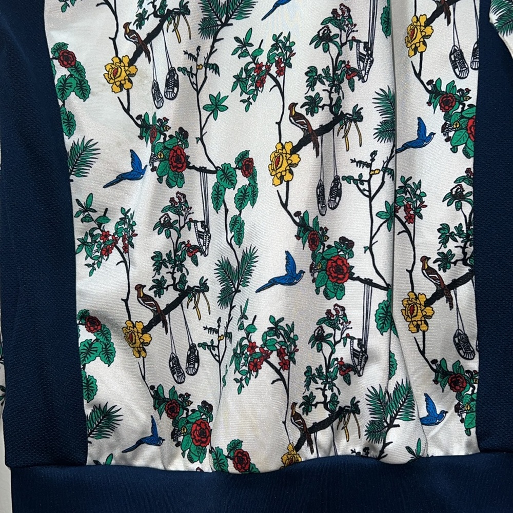 Adidas White Floral Track Jacket - Picture 7 of 10